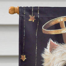 Load image into Gallery viewer, Westie Christmas Angel Flag Canvas House Size PPP3123CHF