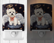 Load image into Gallery viewer, Westie Christmas Angel Ceramic Night Light PPP3123CNL