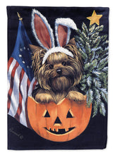 Load image into Gallery viewer, Yorkie for All Seasons Flag Canvas House Size PPP3124CHF