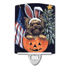 Load image into Gallery viewer, Yorkie for All Seasons Ceramic Night Light PPP3124CNL