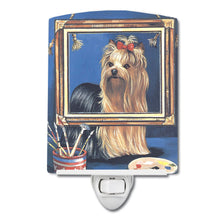 Load image into Gallery viewer, Yorkie Pretty as a Picture Ceramic Night Light PPP3126CNL