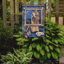 Load image into Gallery viewer, Yorkie Pretty as a Picture Garden Flag – Decorative Outdoor Yard Flag PPP3126GF