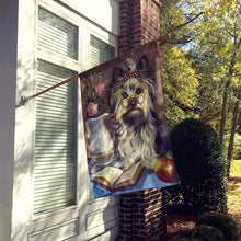 Load image into Gallery viewer, Yorkie Teacher's Pet Flag Canvas House Size PPP3128CHF
