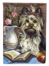 Load image into Gallery viewer, Yorkie Teacher's Pet Garden Flag – Decorative Outdoor Yard Flag PPP3128GF