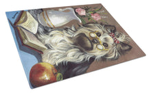 Load image into Gallery viewer, Yorkie Teacher's Pet Glass Cutting Boards – Durable, Decorative Kitchen Art Large PPP3128LCB