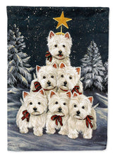 Load image into Gallery viewer, Westie Christmas Family Tree Garden Flag – Decorative Outdoor Yard Flag PPP3130GF