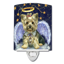 Load image into Gallery viewer, Yorkie Christmas Family Tree Ceramic Night Light PPP3131CNL
