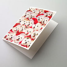Load image into Gallery viewer, Westie Christmas a Plenty Greeting Cards -  Blank Note Cards – 8-Pack of Artist-Designed Cards with Envelopes