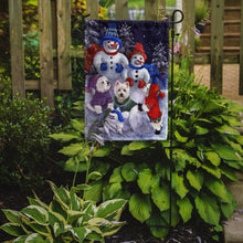 Load image into Gallery viewer, Westie Snowpeople Garden Flag – Decorative Outdoor Yard Flag PPP3135GF