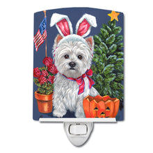 Load image into Gallery viewer, Westie for All Seasons Ceramic Night Light PPP3137CNL