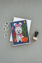 Load image into Gallery viewer, Westie for All Seasons Greeting Cards -  Blank Note Cards – 8-Pack of Artist-Designed Cards with Envelopes