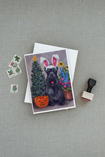 Load image into Gallery viewer, Scottish Terrier Scottie for All Seasons Greeting Cards -  Blank Note Cards – 8-Pack of Artist-Designed Cards with Envelopes