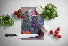 Load image into Gallery viewer, Scottish Terrier Scottie for All Seasons Glass Cutting Boards – Durable, Decorative Kitchen Art Large PPP3138LCB