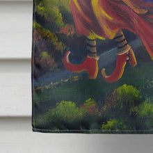 Load image into Gallery viewer, Westie Halloween Witch Flag Canvas House Size PPP3139CHF
