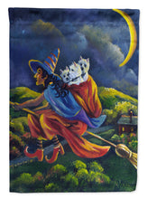 Load image into Gallery viewer, Westie Halloween Witch Flag Canvas House Size PPP3139CHF