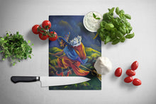 Load image into Gallery viewer, Westie Halloween Witch Glass Cutting Boards – Durable, Decorative Kitchen Art Large PPP3139LCB