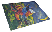 Load image into Gallery viewer, Westie Halloween Witch Glass Cutting Boards – Durable, Decorative Kitchen Art Large PPP3139LCB