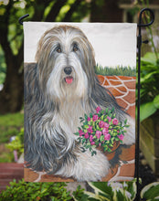 Load image into Gallery viewer, Bearded Collie Pot of Roses Garden Flag – Decorative Outdoor Yard Flag PPP3141GF