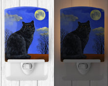 Load image into Gallery viewer, Black Cat Hocus Pocus Halloween Ceramic Night Light PPP3142CNL