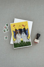 Load image into Gallery viewer, Papillon Butterflies Greeting Cards -  Blank Note Cards – 8-Pack of Artist-Designed Cards with Envelopes