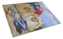 Load image into Gallery viewer, Pomeranian Beach Glass Cutting Boards – Durable, Decorative Kitchen Art Large PPP3145LCB