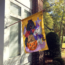 Load image into Gallery viewer, Poodle Halloween Flag Canvas House Size PPP3146CHF