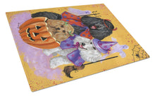 Load image into Gallery viewer, Poodle Halloween Glass Cutting Boards – Durable, Decorative Kitchen Art Large PPP3146LCB