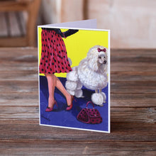 Load image into Gallery viewer, Poodle High Maintenance Greeting Cards -  Blank Note Cards – 8-Pack of Artist-Designed Cards with Envelopes