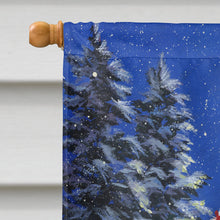 Load image into Gallery viewer, Poodle Christmas Santa Flag Canvas House Size PPP3150CHF