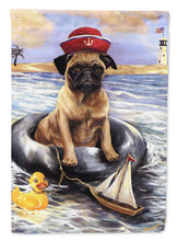 Load image into Gallery viewer, Pug Ahoy Sailor Flag Canvas House Size PPP3153CHF