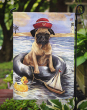 Load image into Gallery viewer, Pug Ahoy Sailor Garden Flag – Decorative Outdoor Yard Flag PPP3153GF