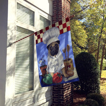 Load image into Gallery viewer, Pug Veggie Chef Flag Canvas House Size PPP3155CHF