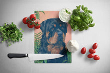 Load image into Gallery viewer, Rottweiler Glass Cutting Boards – Durable, Decorative Kitchen Art Large PPP3156LCB