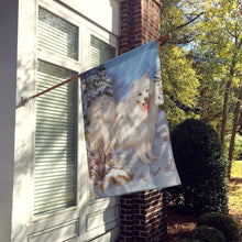 Load image into Gallery viewer, Samoyed Happiness Flag Canvas House Size PPP3157CHF