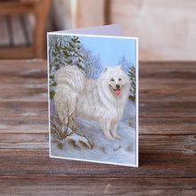 Load image into Gallery viewer, Samoyed Happiness Greeting Cards -  Blank Note Cards – 8-Pack of Artist-Designed Cards with Envelopes