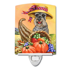 Load image into Gallery viewer, Schnauzer Autumn Ceramic Night Light PPP3158CNL