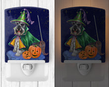 Load image into Gallery viewer, Schnauzer Halloween Good Witch Ceramic Night Light PPP3159CNL