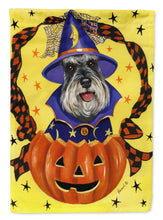 Load image into Gallery viewer, Schnauzer Halloween Flag Canvas House Size PPP3161CHF