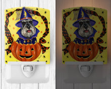 Load image into Gallery viewer, Schnauzer Halloween Ceramic Night Light PPP3161CNL