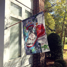 Load image into Gallery viewer, Schnauzer Christmas Letter to Santa Flag Canvas House Size PPP3162CHF