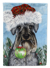 Load image into Gallery viewer, Schnauzer Christmas Pure at Heart Flag Canvas House Size PPP3163CHF