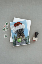 Load image into Gallery viewer, Schnauzer Christmas Pure at Heart Greeting Cards -  Blank Note Cards – 8-Pack of Artist-Designed Cards with Envelopes