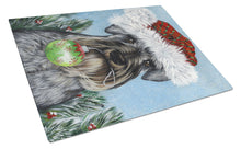 Load image into Gallery viewer, Schnauzer Christmas Pure at Heart Glass Cutting Boards – Durable, Decorative Kitchen Art Large PPP3163LCB