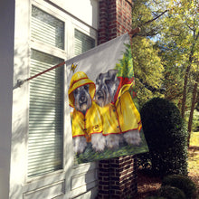 Load image into Gallery viewer, Schnauzer Rain Gear Flag Canvas House Size PPP3164CHF