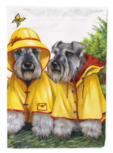 Load image into Gallery viewer, Schnauzer Rain Gear Flag Canvas House Size PPP3164CHF