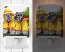 Load image into Gallery viewer, Schnauzer Rain Gear Ceramic Night Light PPP3164CNL