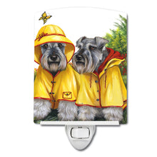 Load image into Gallery viewer, Schnauzer Rain Gear Ceramic Night Light PPP3164CNL