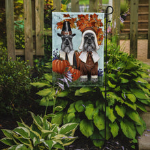Load image into Gallery viewer, Schnauzer Thanksgiving Pilgrims Garden Flag – Decorative Outdoor Yard Flag PPP3167GF
