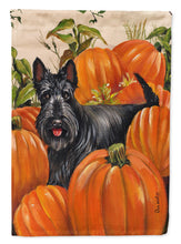 Load image into Gallery viewer, Scottish Terrier Scottie Pumpkins Flag Canvas House Size PPP3168CHF