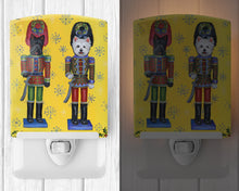Load image into Gallery viewer, Scottie and Westie Christmas Nutcrackers Ceramic Night Light PPP3169CNL